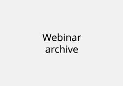 Webinar archive